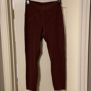 Lululemon Unlimit high rise tight 25, 8, brown